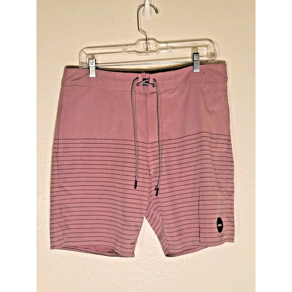 RVCA Board Shorts Mens 34 Mauve Curren Caples Swim Trunks Surf Skate Beach